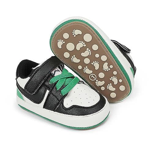 Clowora Unsex Baby Shoes Boys Girls Infant Sneakers Non-Slip Soft Rubber Sole Toddler Crib First Walker Lightweight Shoes