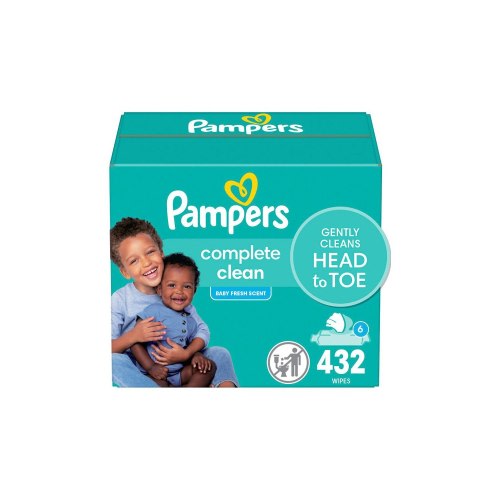 Pampers Baby Clean Wipes Baby Fresh Scented 6X Pop-Top Packs, 432 CT