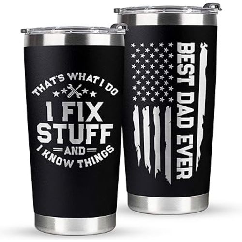 20 oz tumbler, I fix stuff, Best Father Tumbler 20Oz