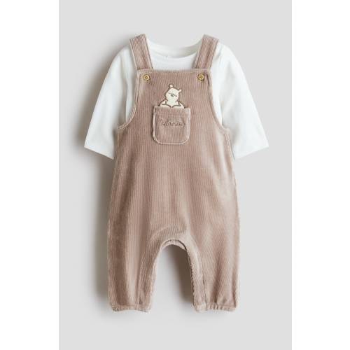 2-PIECE OVERALLS AND BODYSUIT SET
