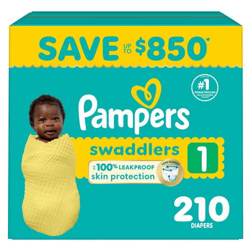Pampers Swaddlers Diapers, Size 1