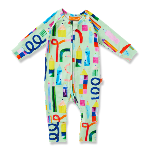Scribble Squad Long Sleeve Romper – Halcyon Nights