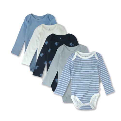 5-Pack Organic Cotton Long Sleeve Bodysuits | Honest Baby Clothing