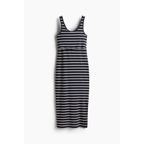 MAMA RIBBED NURSING DRESS
