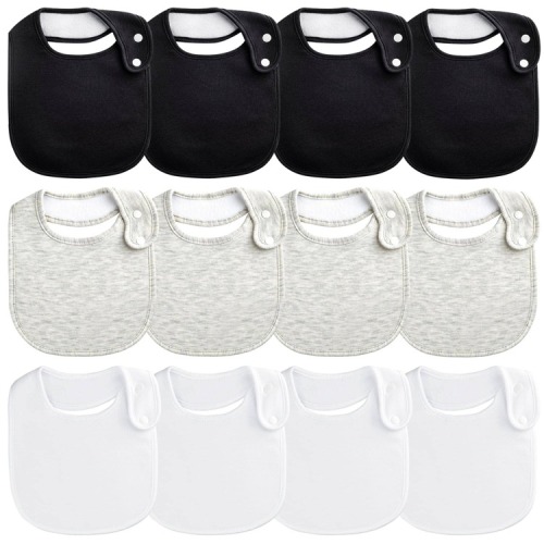 Baby Bandana Drool Bibs Soft and Absorbent 100% Cotton Bandana Bibs Set for Boys Girls Newborn Unisex Plain Colors 3-24 Months 12 Pack | SHEIN USA