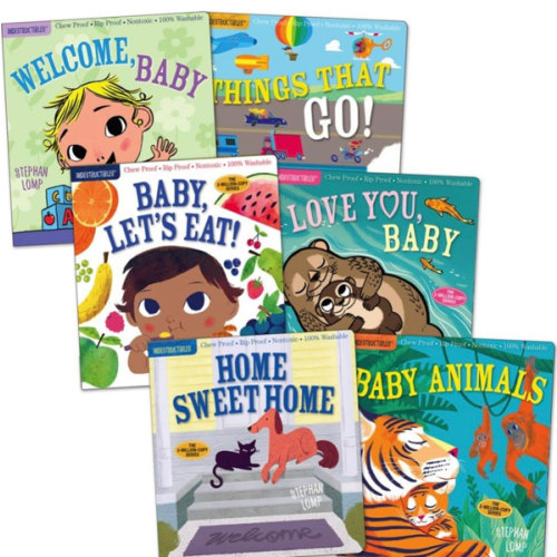 Indestructibles Basic Word Book Set for Infant and Toddlers - Set of 6