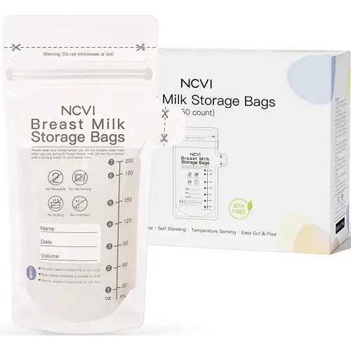 NCVI Breastmilk Storage Bags, 50 Count