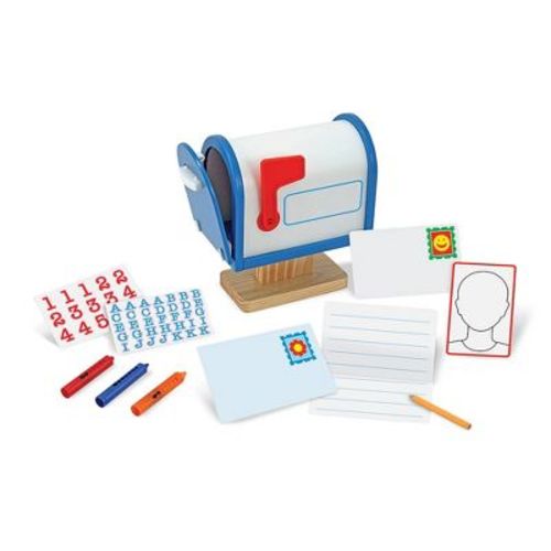 Melissa & Doug My Own Wooden Mailbox Activity Set and Educational Toy: Creative Thinking Housekeeping Toy