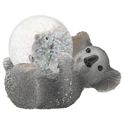 Elanze Designs Mommy Koala and Joey Baby Magical Whimsical Tabletop Dresser Nightstand Figurine Miniature 45MM Sturdy Polyresin Glitter Water Snow Globe Decoration