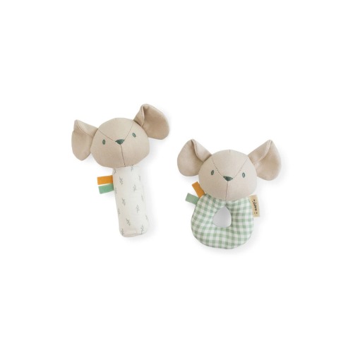 Spring Cottage Rattle Ring & Squeaker Playset