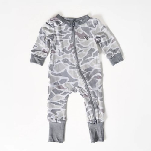 Baby Zip Up - White Camo – BURLEBO