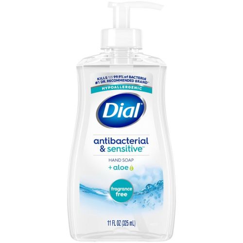 Dial Antibacterial & Sensitive Liquid Hand Soap - Fragrance Free - 11 fl oz