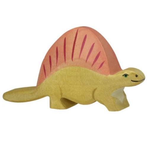 Holztiger Wooden Figure - Dimetrodon Dinosaur | Wooden Figures- Blue Otter Toys