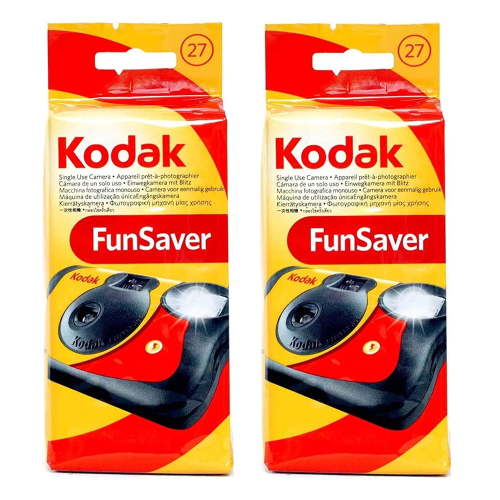 Kodak 35mm One-Time-Use ISO-800 Disposable Camera w/ Flash (27 Exp, 2 Pack) (International Version)