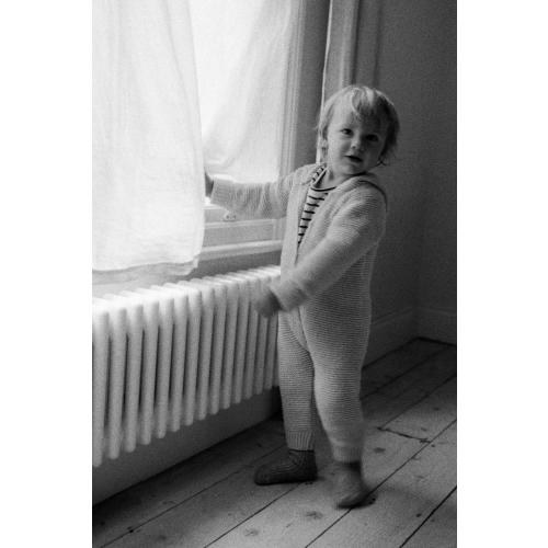 HOODED CHUNKY KNIT JUMPSUIT - Light beige | ZARA United States