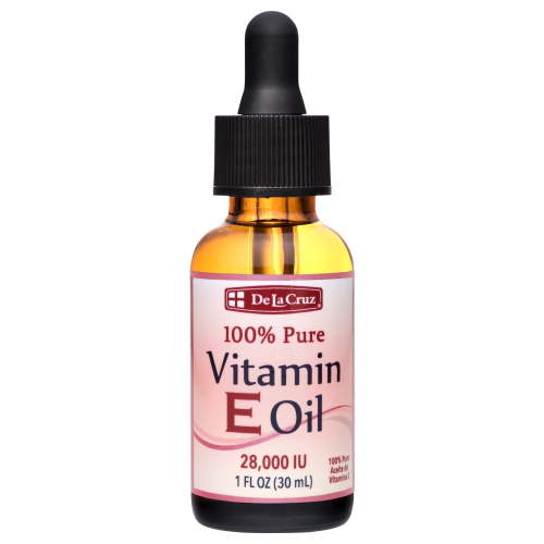 De La Cruz 100% Pure Vitamin E Oil ,No Preservatives, Artificial Colors or Fragrances, 28,000 IU, 1 Fl Oz