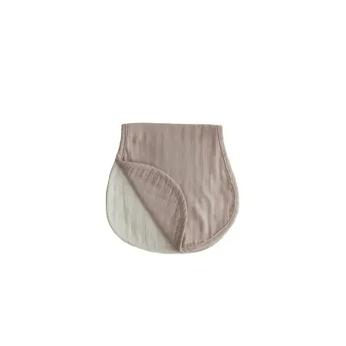 Organic Cotton Muslin Burp Cloth 2-Pack - Natural / Fog