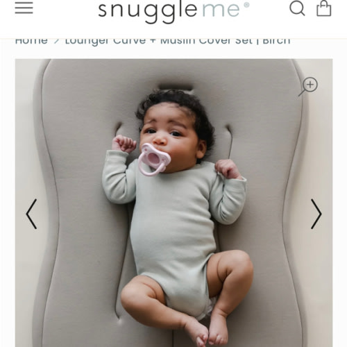 Lounger Curve + Muslin Cover Set | Birch