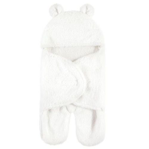 Hudson Baby Unisex Baby Animal Faux Shearling Baby Outdoor Stroller Sack Wrap, Cream, One Size