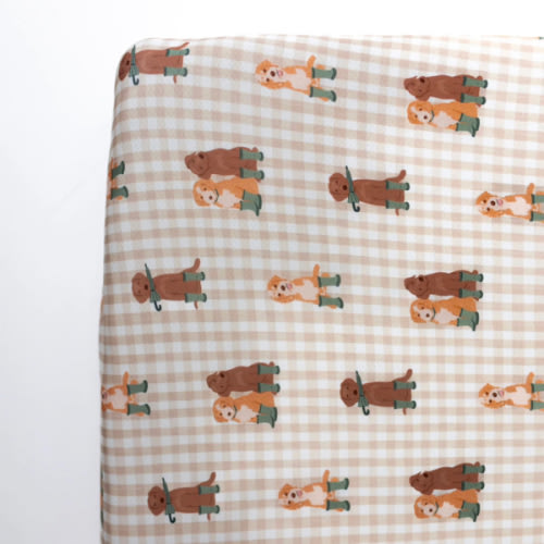 Green Pup Friends Crib Sheet – In My Jammers
