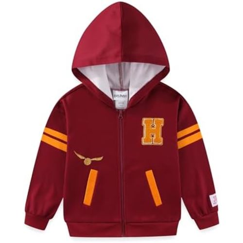 Harry Potter Hogwarts Full Zip Up Hoodie for Big Kids
