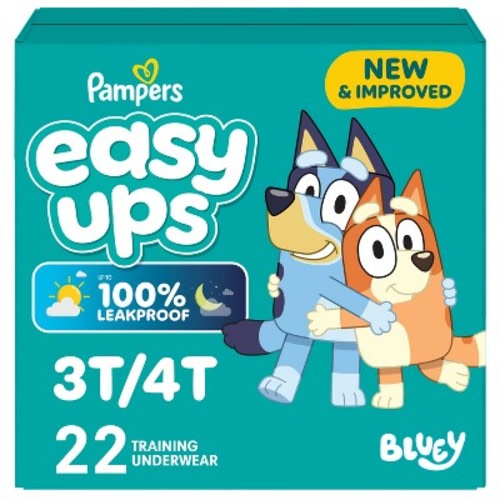 Pampers Easy Ups Bluey Training Underwear - Size 3T-4T - 22ct