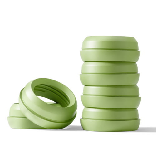 mōmi vibes colored bottle collar set, pistachio