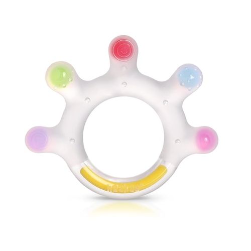 Haakaa Dinky Digits Palm Teether, Baby Teething Toys, Food Grade Silicone Teethers for Babies 0-6 Months/6-12 Months, BPA Free Teething Relief Baby Chew Toys