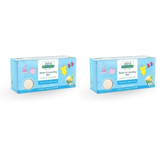 Aleva Naturals Stain and Laundry Bar, 220g (Pack of 2)