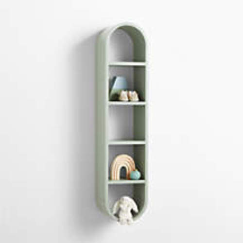 Mallory 11" Kids Large Sage Green Wall Shelf