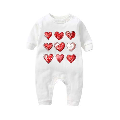 BLVB Newborn Baby Boy Girl Valentine's Day Outfits Cotton Romper Infant Long Sleeve Onesie Baby Clothes Jumpsuit 3-18M