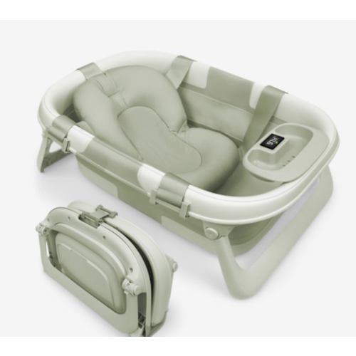 Fold & Store 3 Stage Baby Bathtub- Sage