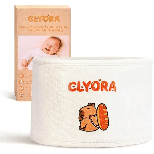 Infant Gripe Belt Heated Belly Band, Baby Colic and Gas Relief,Helps Babies Eliminate Gas and Reduce Crying, Soothe Baby's Tummy with Gentle Warmth and Compression, Silent Straps, Anti-Scalding, 0m+