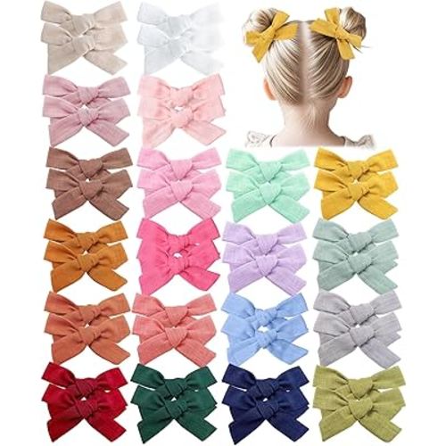Prohouse 40 PCS Baby Girl Hair Clips, Alligator Hair Bows for Toddlers & Kids, Baby Hair Accessories