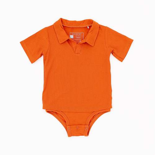 Ribbed Polo Onesie
