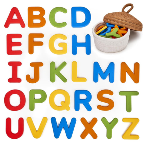 Silicone Alphabet Magnetic Letters – Soft ABC Fridge Set for Kids | JoyCat
