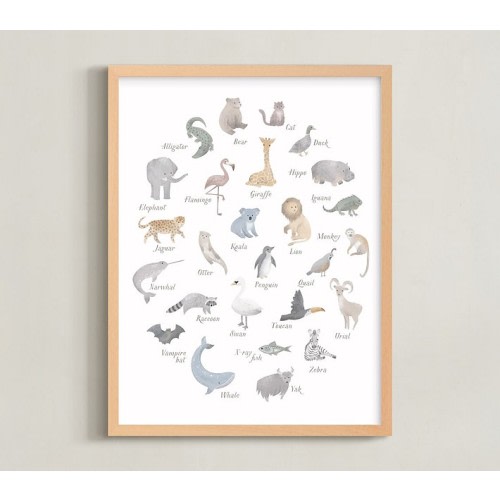 Minted® ABC Animals Wall Art by Dani Lugato