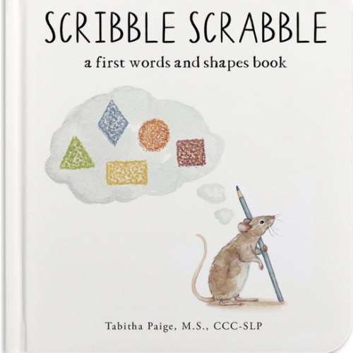 Scribble Scrabble: A Board Book of First Words and Shapes for Growing Minds (A Wishy Washy Sequel) (Tabitha Paige Children's Book Series)