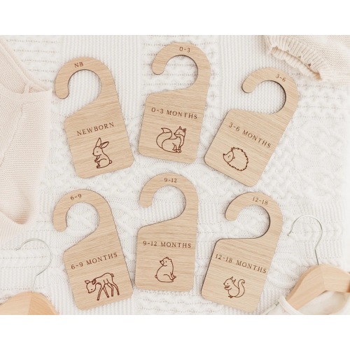 Baby Wardrobe Dividers | Ocean, Safari, Woodland Theme Clothes Dividers | Nursery Decor Organisation | Closet Dividers | Baby Shower Gift