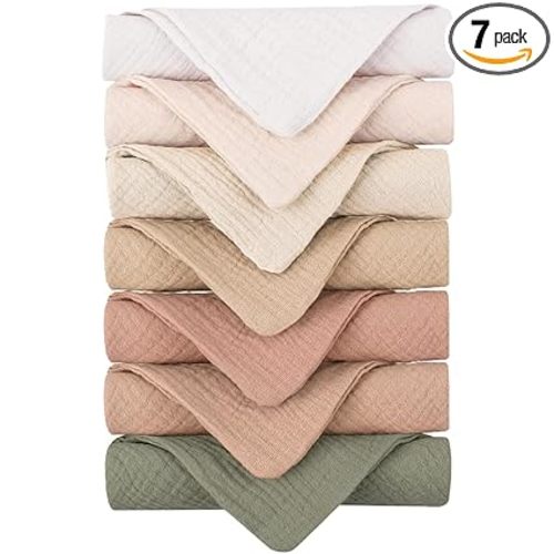Konssy Baby Muslin Washcloths