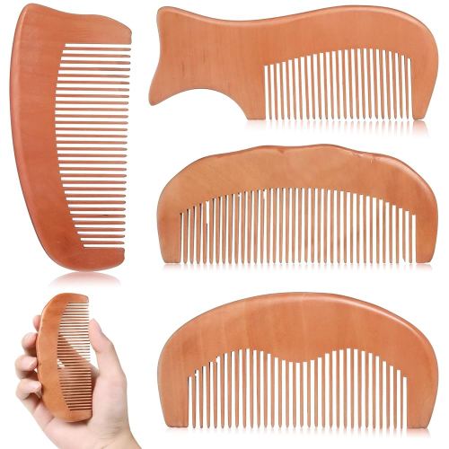 4 pcs Birth Comb Natural Wooden Labor Combs Birthing Combs Labor Pain Relief Comb for Pregnant Delivery Essentials Women Pregnancy Contraction Expectant Mothers
