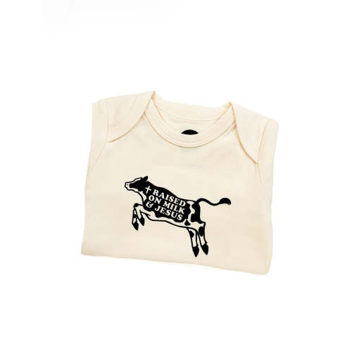 Raised on Milk & Jesus Cow Bodysuit – OUR HOUSE ABOVE