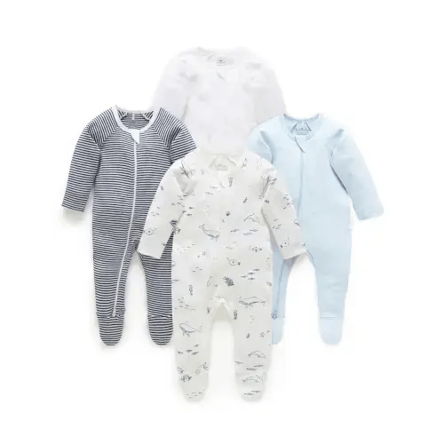 Nautical 4 Pack Zip Growsuit