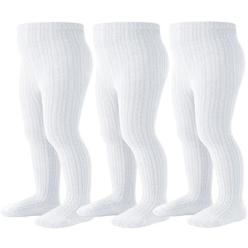 Baby Tights Toddler Stockings Tights Soft Cotton Cable Knit Baby Girl Tight Leggings Newborn Infant 0-4T