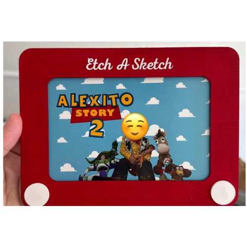 Etch a Sketch picture frame