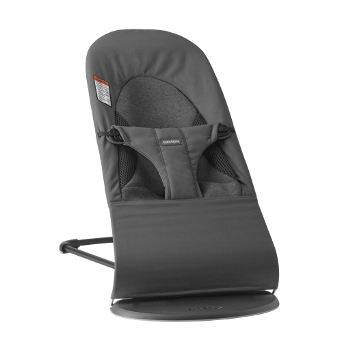 Bouncer Balance Soft: Dark Gray - Woven/Jersey, Tri-Fabric