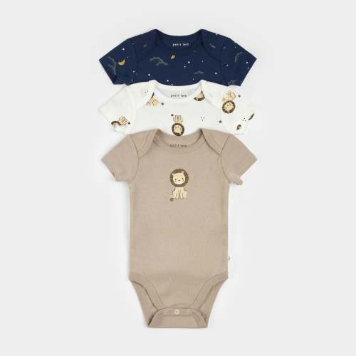 Little Lions 3 Pack Bodysuits