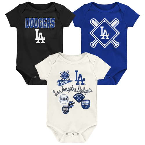 Infant Outerstuff Los Angeles Dodgers Home Plate 3-Piece Creeper Set