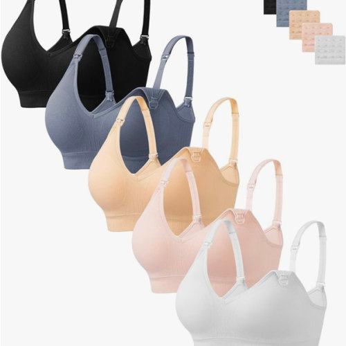 HBselect Nursing Bras for Breastfeeding 5Pack Women Maternity Bras