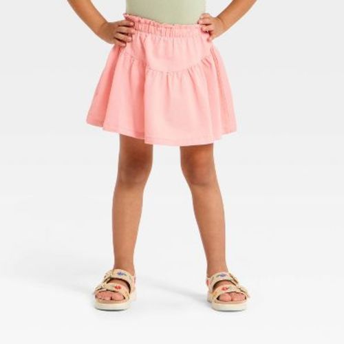 Toddler Girls' Twill Skort - Cat & Jack™ Peach 5T